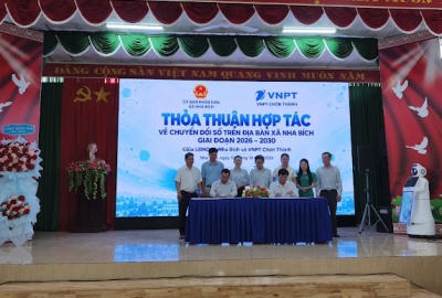 Thỏa thuận hợp tác UBND xã Nha Bích và VNPT Chơn Thành