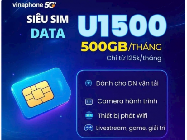 Siêu sim data 500Gb/tháng